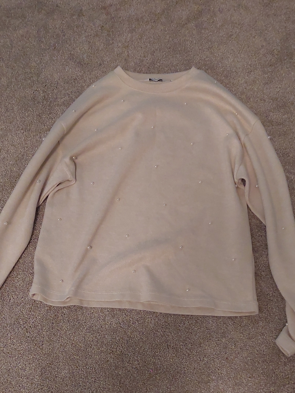Reitmans Cream Knit Sweater with Subtle Sheen